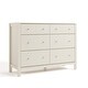 preview thumbnail 35 of 44, Storkcraft Horizon 6 Drawer Dresser - GREENGUARD Gold Certified, Interlocking Drawer System Frosted Oat