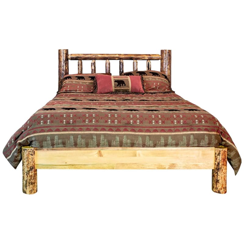King Size Platform Bed - Modern Wood Bed Frame, Low Profile Design, Sturdy & Easy Assembly