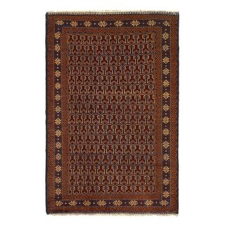 Prayer Rug Basic Brown Brown Balouchi prayer Rug - 3' x 5' - 4'4'' x 3' - Bed Bath & Beyond ...