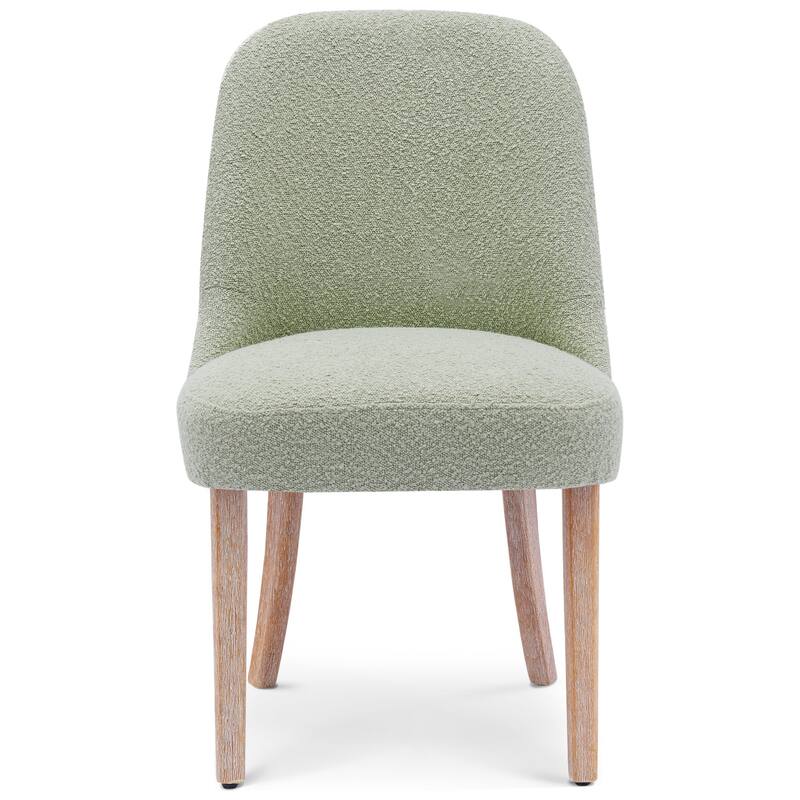 Farmhouse Water and Stain Resistant Boucle Upholstered Side Chair (Set of 6)