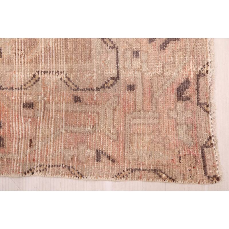 ECARPETGALLERY Hand-knotted Antalya Vintage Tan Wool Rug - 4'0 x 6'5