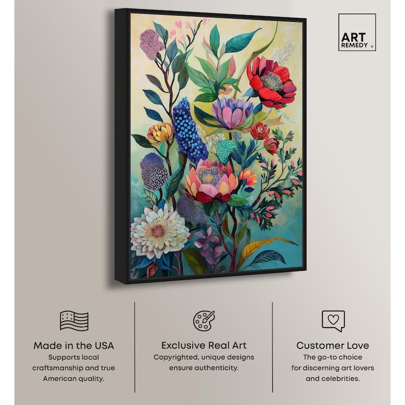 Exotic Bloom Medley II Canvas by Art Remedy