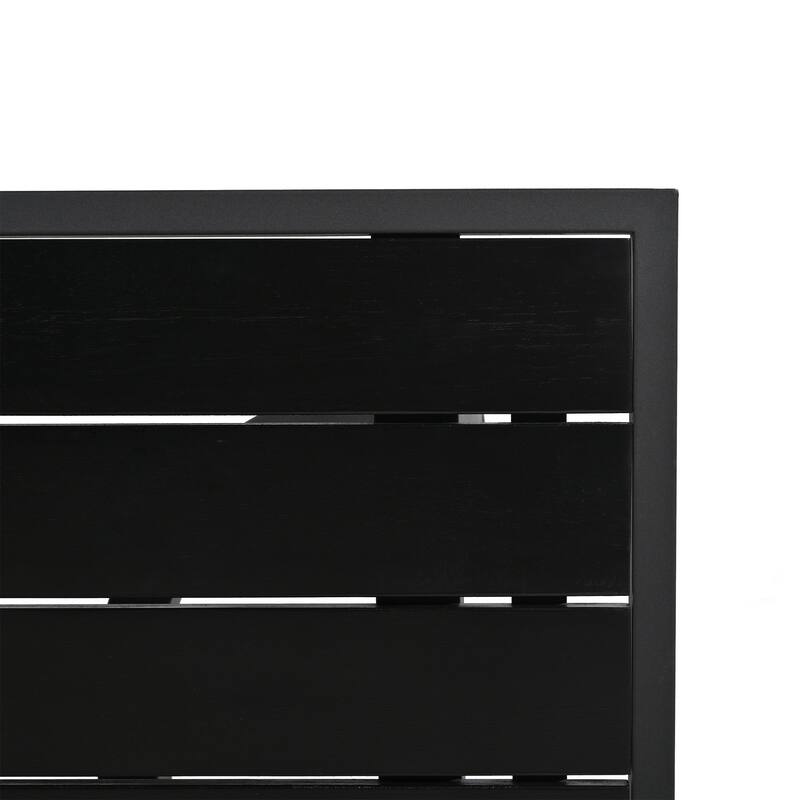 38.58" MDF Coffee Table with Arc Design