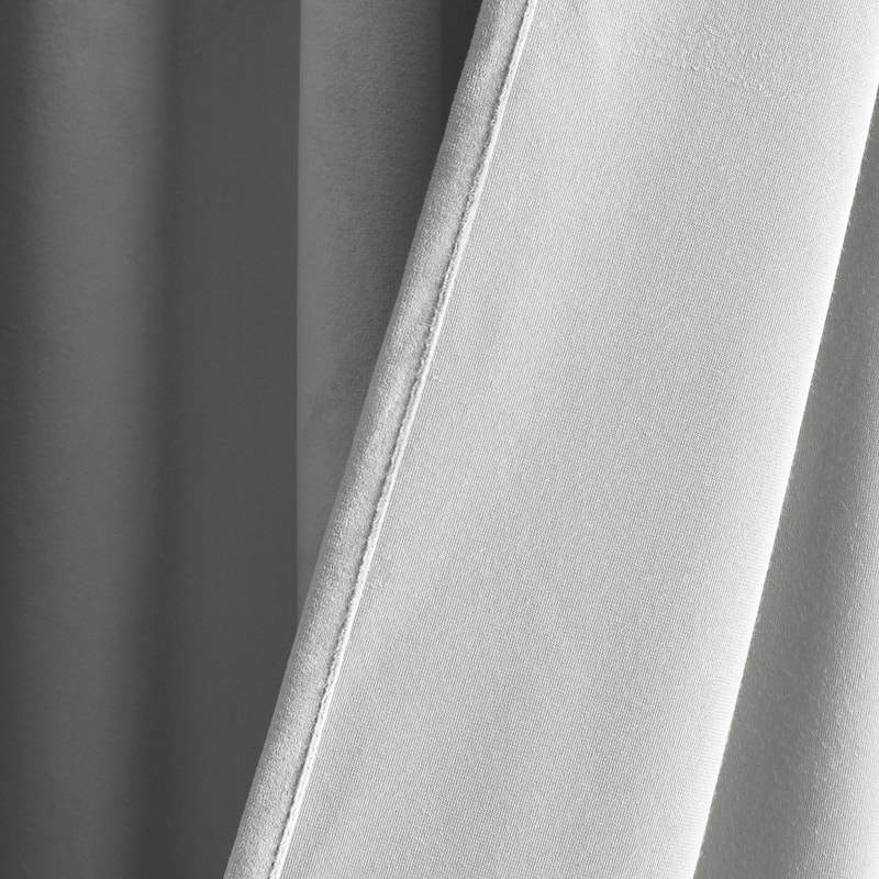 Lush Decor Prima Velvet Solid Light Filtering Back Tab Rod Pocket Window Curtain Panels Set
