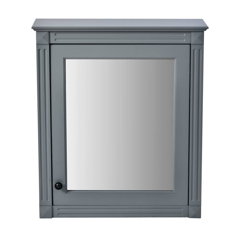 24" x 27" Rectangular MDF Medicine Cabinet with Mirror - 24" x 7" x 27.76"