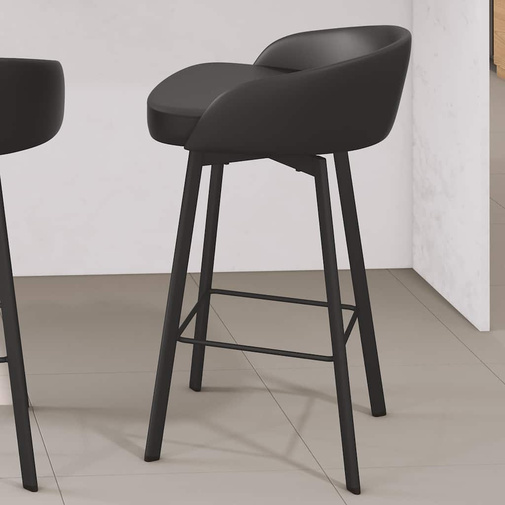 Amisco Cruz Swivel Counter and Bar Stool