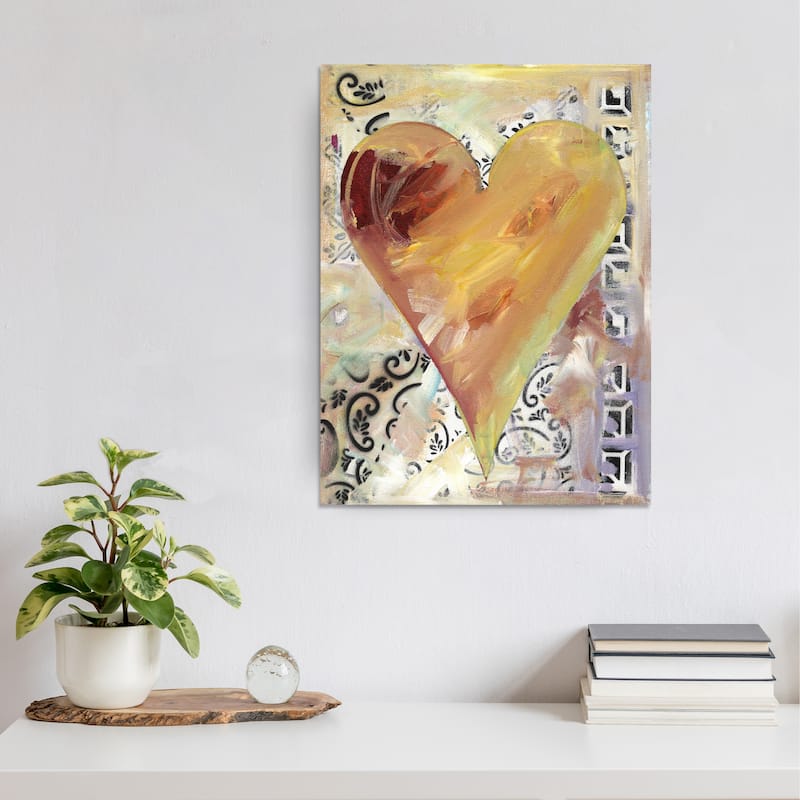 'Fabienne' Heartwork Wrapped Canvas Wall Art