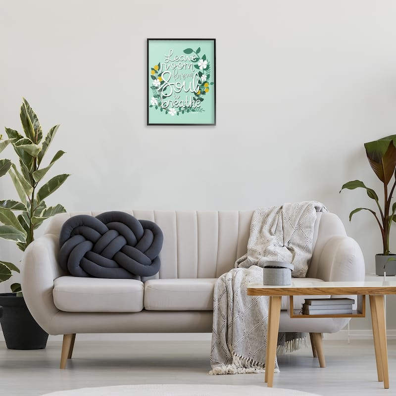 Stupell Room For Soul To Breathe Framed Giclee Art Design By Mandy Ford Art + Illustration