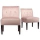 preview thumbnail 25 of 51, Samantha Indoor Living Room Velvet Slipper Chair by Sole Designs