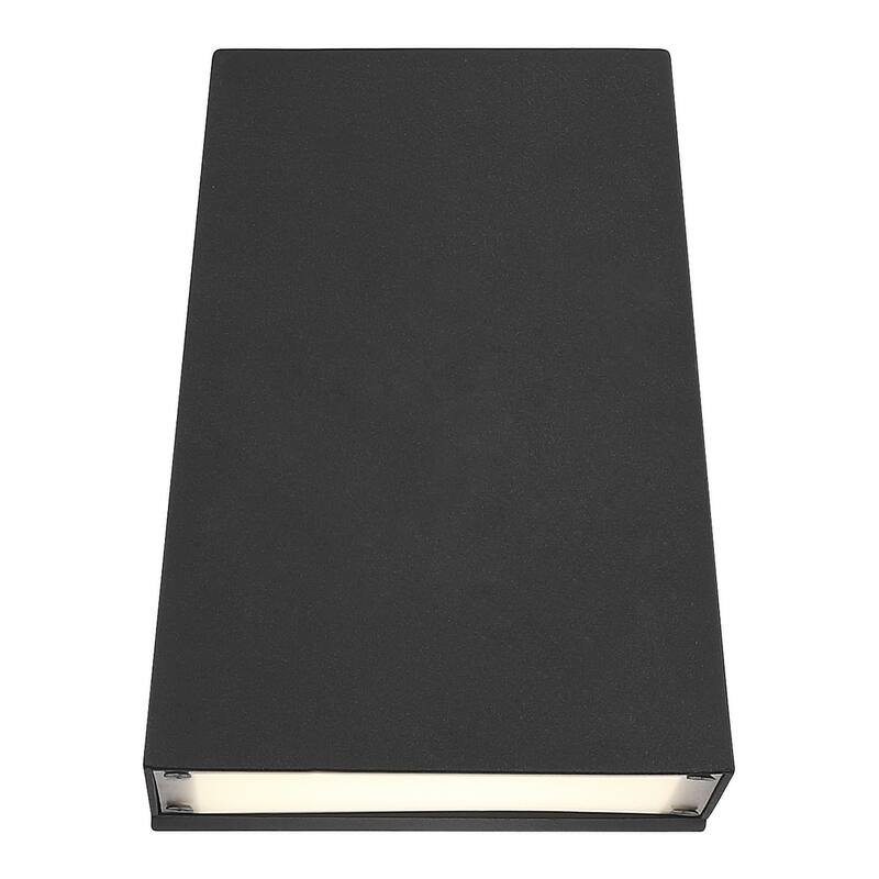 Access Lighting Edge - Marine Grade LED Outdoor Sconce - Black Finish - Frosted Glass Diffuser