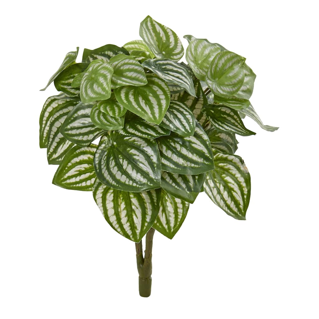 14" Watermelon Peperomia Artificial Plant (Set of 6) (Real Touch) - 14