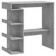 preview thumbnail 23 of 48, vidaXL Bar Table with Storage Rack 39.4"x19.7"x40" Engineered Wood - 39.4" x 19.7" x 40"