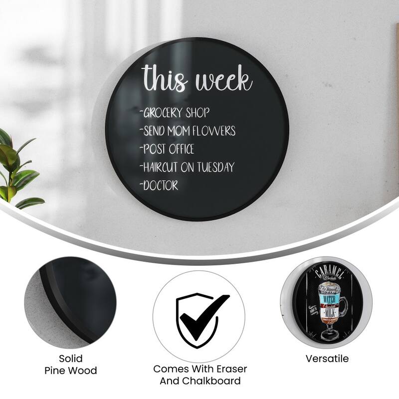Commercial Wall Mount Wooden Frame Magnetic Chalkboard