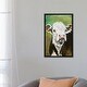 preview thumbnail 6 of 7, iCanvas "Cow Portrait" by Jennifer Redstreake Framed