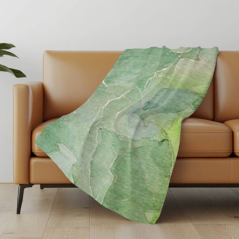 Premium Machine Washable Abstract Contemporary Sherpa Throw Blanket