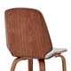 preview thumbnail 22 of 62, Brinley Walnut or Black Wood Upholstered Dining Chair