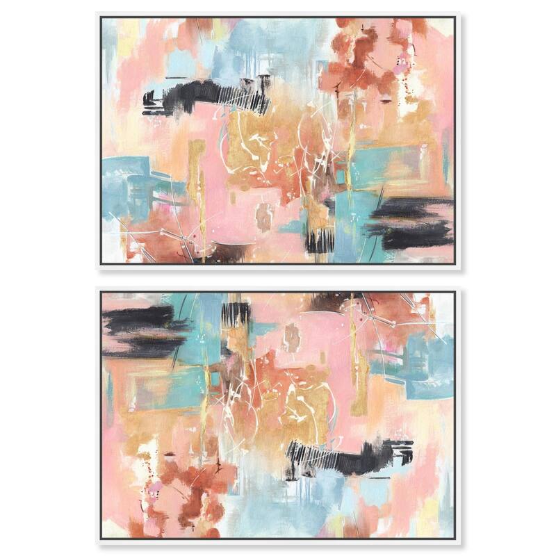 Glistening Stillness II Canvas by Art Remedy - 30" x 45" - White