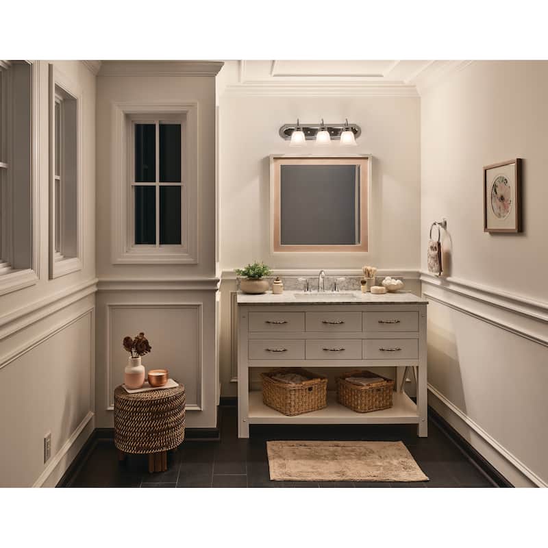 Kichler Lighting Traditional 3-light Chrome Bath/Vanity Light
