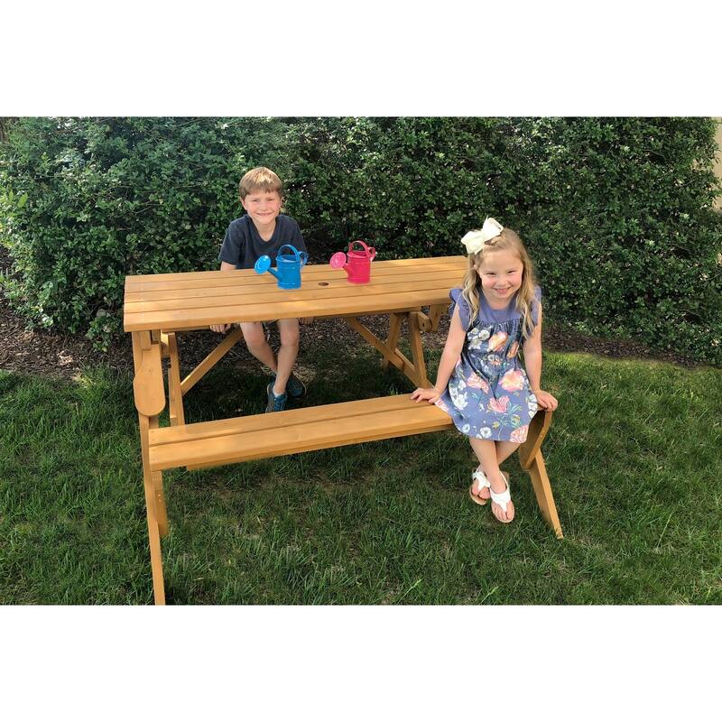 2 in 1 Picnic Table/Bench 54.33 in. L x 57.1 in. W x 27.56 in. H