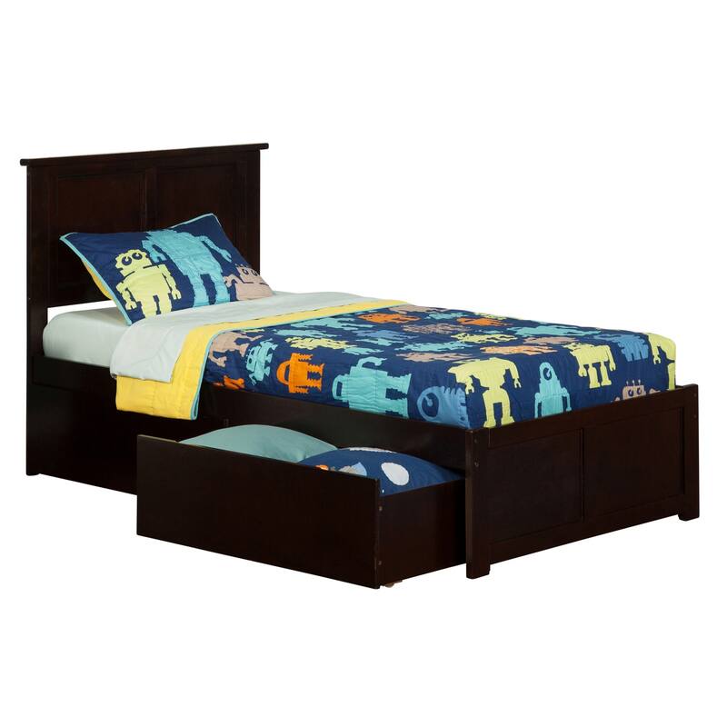 Platform Bed with Drawers - Modern Storage Bed Frame & Turbo Charger