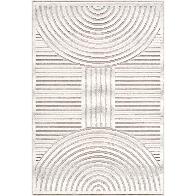 Livabliss Lyna Mod Stripe Machine Washable Area Rug