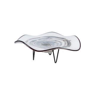 Dale Tiffany Cavalier Art Glass Bowl With Stand
