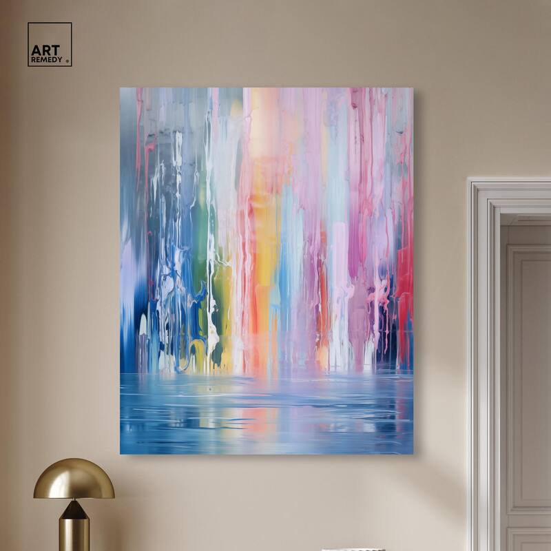 Painted Streams Canvas by Art Remedy, Gallery Wrapped