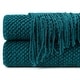 preview thumbnail 20 of 59, Chanasya Textured Knit Acrylic Throw Blanket With Tassels