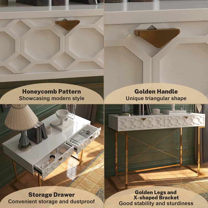 Side table with 2 drawers