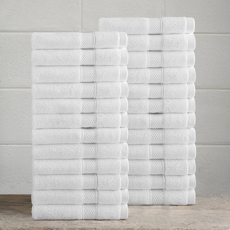 Authentic Hotel and Spa 100% Turkish Cotton Anovia Washcloth Set