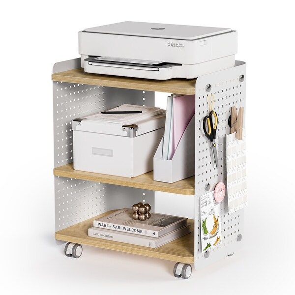 Fenge Printer Stand, 3 Tier Under Desk Printer Table - 17.8