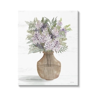 Stupell Country Lilac Blooms Arrangement Canvas Wall Art by Cindy ...