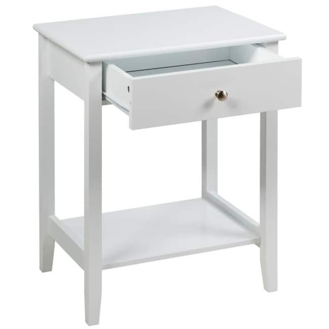 Wooden Nightstand End Table Storage Display