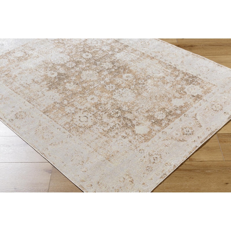 Livabliss Lillian Traditional Medallion Indoor/Outdoor Area Rug