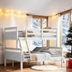 preview thumbnail 1 of 24, Twin-over-full 2 Bunk Beds in 1,Twin over Full Bunk Bed with ladder, Safety Guardrail, Perfect for Bedroom White