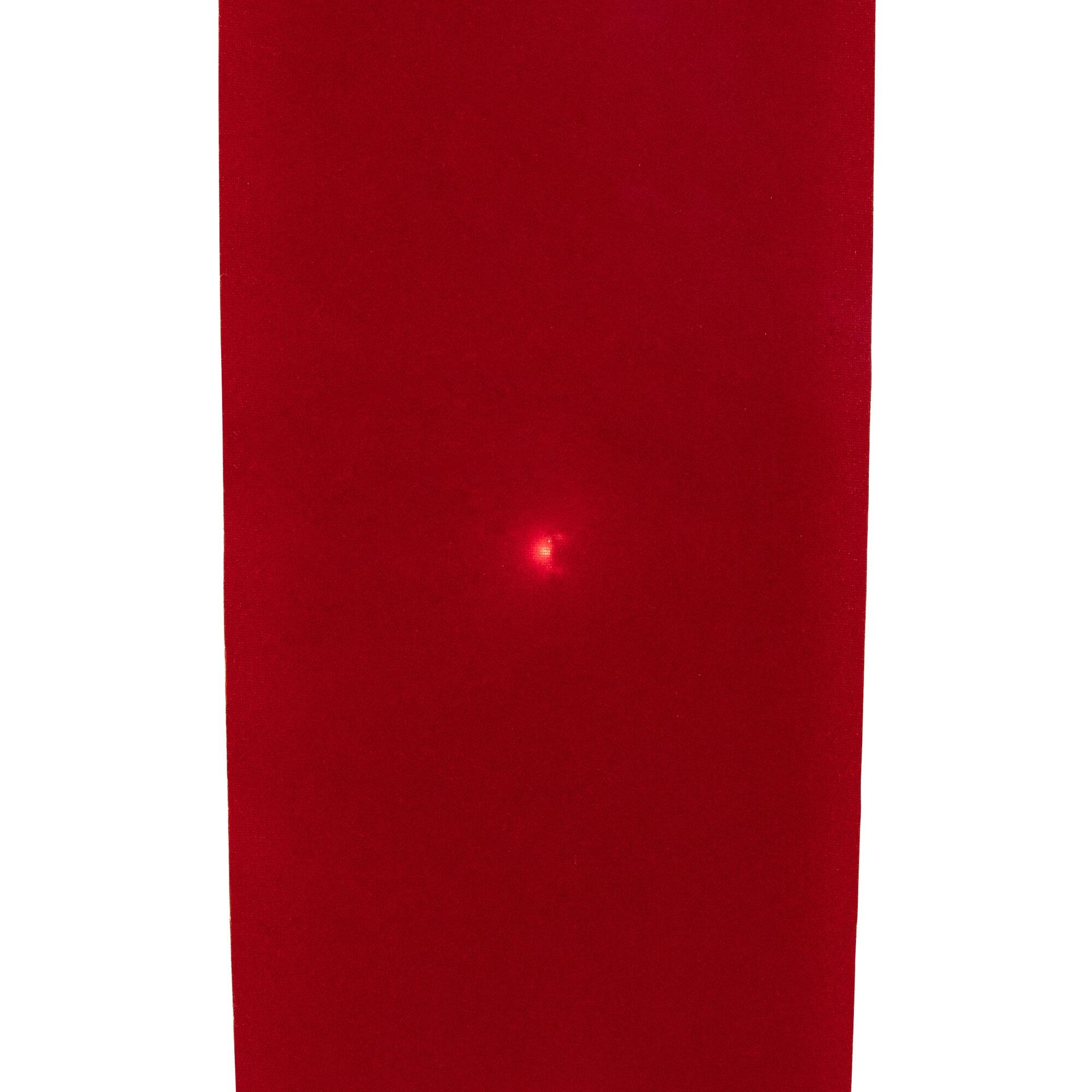 14' PreLit Battery Operated Red Velvet Christmas Door Bow Bed Bath