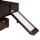 preview thumbnail 17 of 17, Modern Twin size Loft Wood Bed With Two Storage Boxes With Climbing Frame And Rope for Home