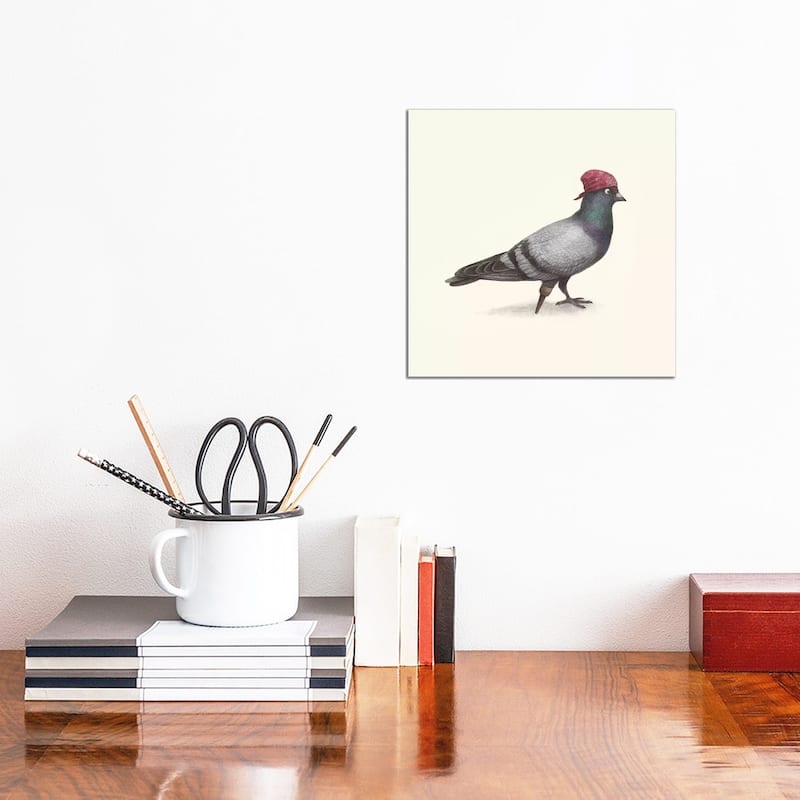 iCanvas "Pirate Pigeon" by Terry Fan Canvas Print - 12x12x1.5