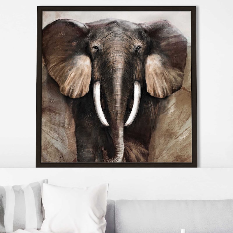 "Majestic Encounter" by Ruane Manning Print on Floating Canvas