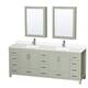 Option Light Green / White Quartz Top / Brushed Nickel