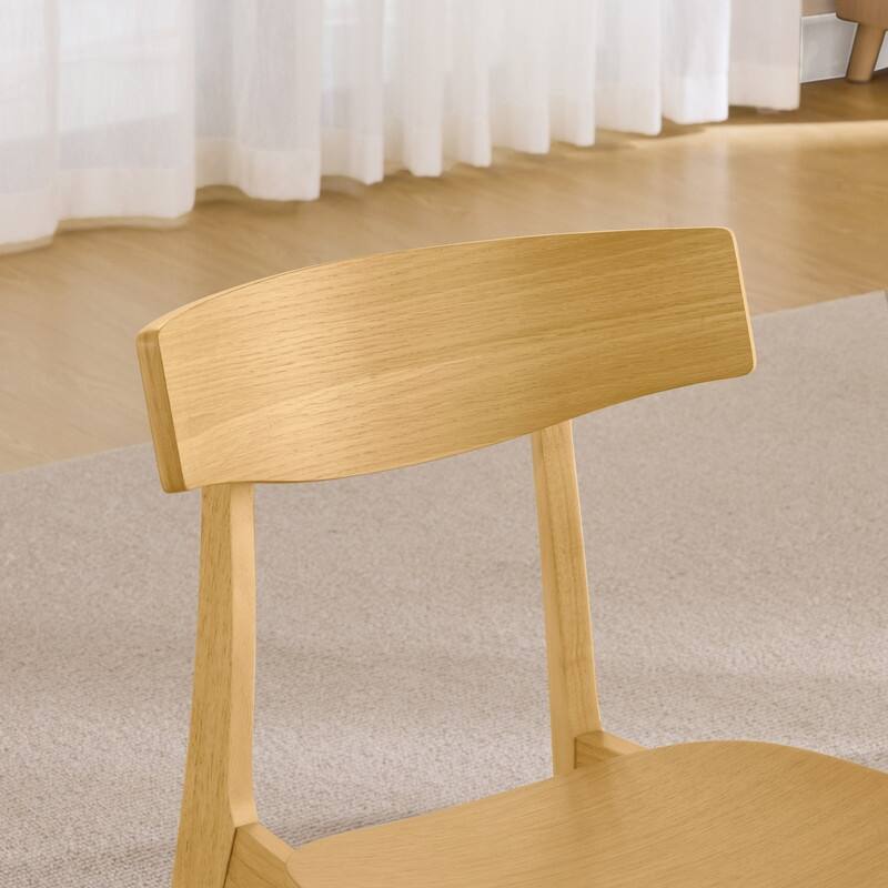 Spruce & Spring Modern Farmhouse Dining Chair with Ergonomic Bentwood Back