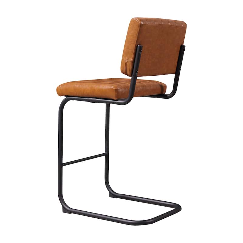 Art Leon Rustic Upholstered Counter Height Bar Stools (Set of 2)