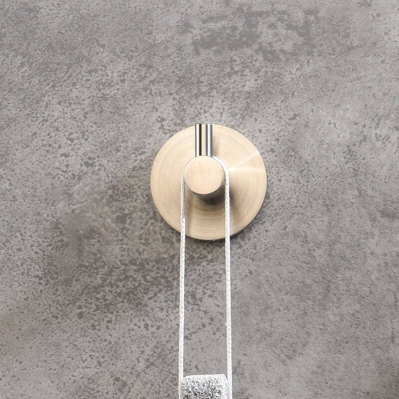 Circular Bathroom Towel & Robe Hook 2 Count