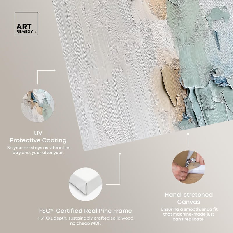 Impasto Intervals III Canvas by Art Remedy, Gallery Wrapped