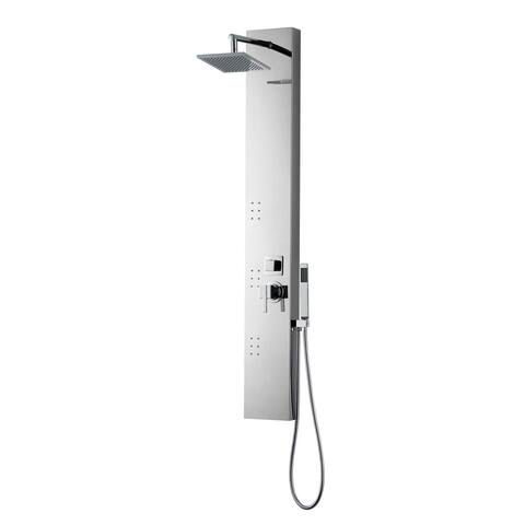 Rectangle Wall Mount CUPC Approved Stainless Steel Shower Panel In Chrome Color