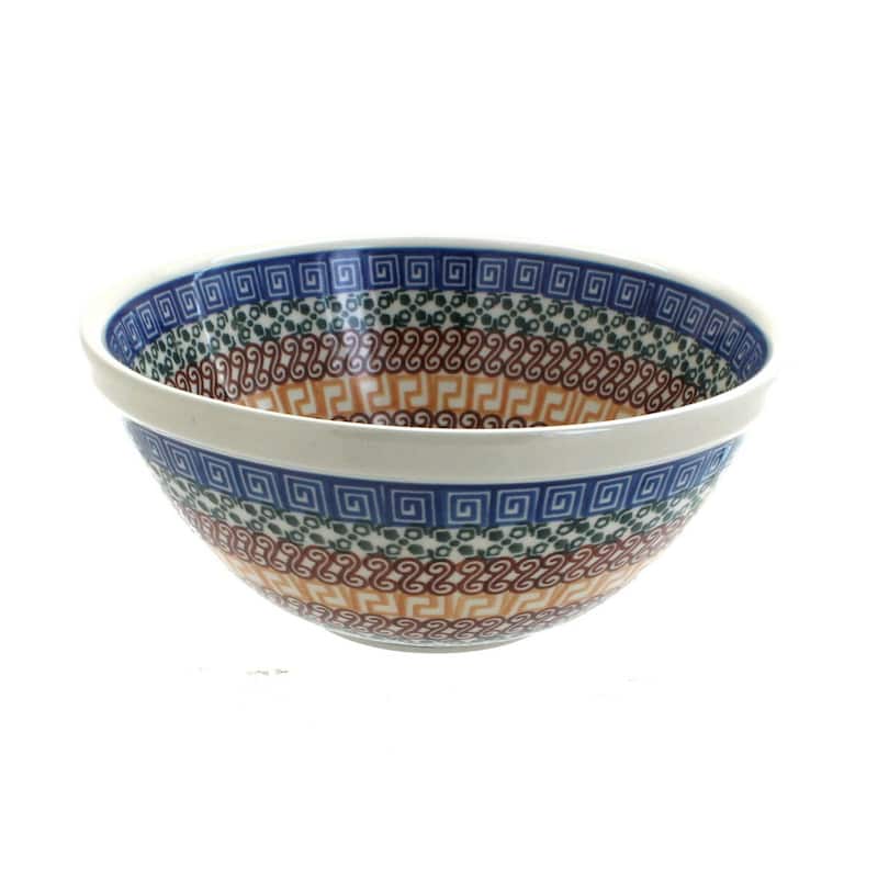 Blue Rose Polish Pottery 57 Ceramika Artystyczna Small Serving Bowl - Athena