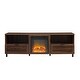 preview thumbnail 6 of 17, Middlebrook Hilla 70-inch Modern Fireplace TV Stand