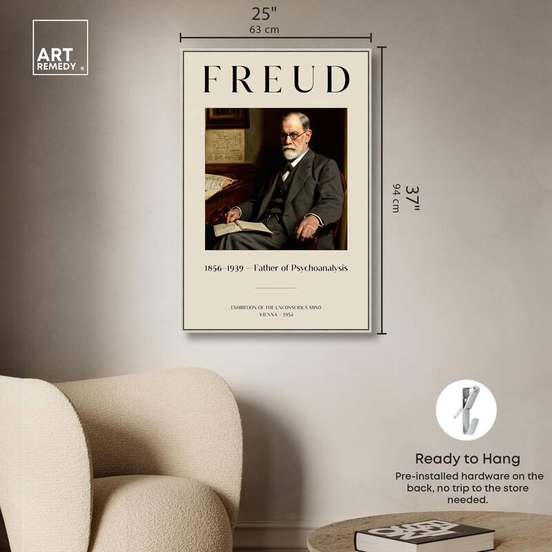 Father of Psychoanalysis Art Canvas by Art Remedy