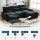 preview thumbnail 31 of 34, Modern Comfy Chenille L Shaped Sectional Sofa