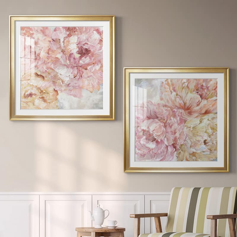 Contemporary Peonies I Premium Framed Print - Ready to Hang